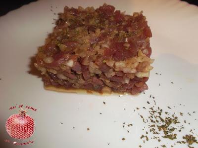 Tartar de atún rojo