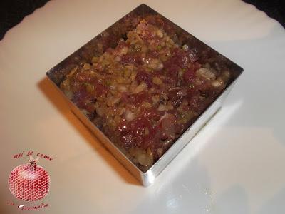 Tartar de atún rojo