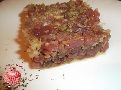 Tartar de atún rojo
