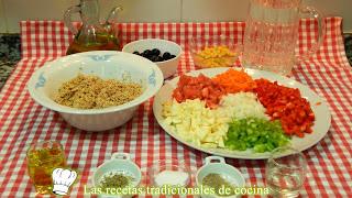 Receta fácil de ensalada de quinoa