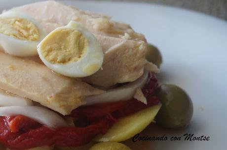 Ensalada de patatas y pimientos