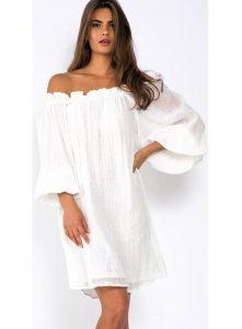 vestido hombros descubiertos