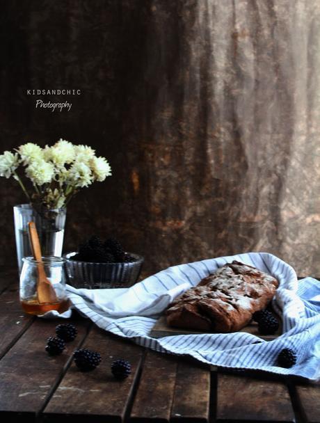 Pan rústico de miel y moras  #BreadBakers