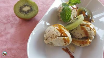 Helado de kiwi con yogurt
