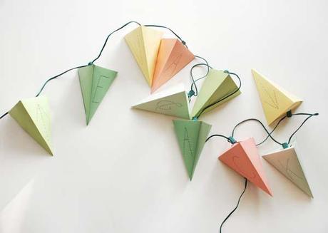 Diy: Guirnalda de papel iluminada