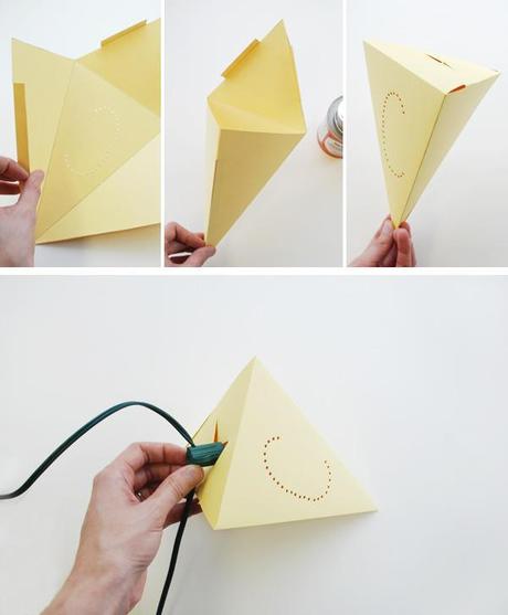 Diy: Guirnalda de papel iluminada