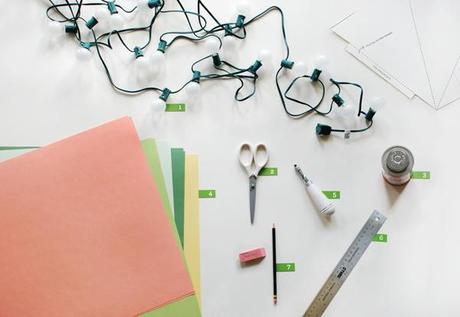 Diy: Guirnalda de papel iluminada