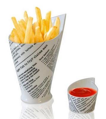 UNA FORMA ORIGINAL DE SERVIR PATATAS FRITAS