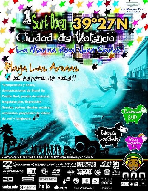 Posible celebración del Open de surf Ciudad de Valencia 22-23 Enero