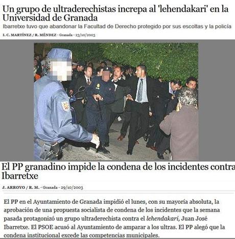 el pp no condena la agresion a Ibarretxe