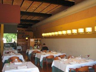 Interior de El Celler de l'Aspic, en Falset (Tarragona)