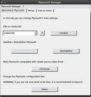 Configura Plymouth fácilmente con Plymouth Manager