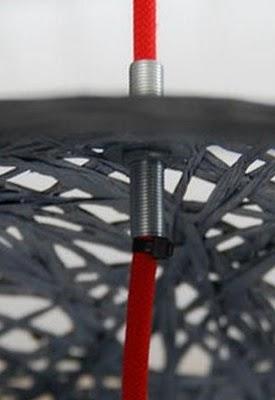 Diy, Lámpara de hilos, random light: Cómo colocar el cable