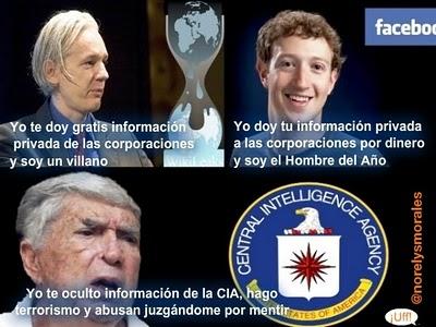 Noticiando en corto: Assange, Zuckerber y Posada Carriles (texto e imagen)
