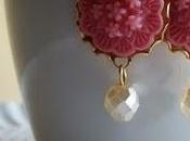 Pendientes antoinette rosa crema