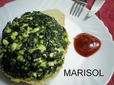Hamburguesa de espinacas