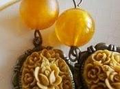 Pendientes bouquet marrones