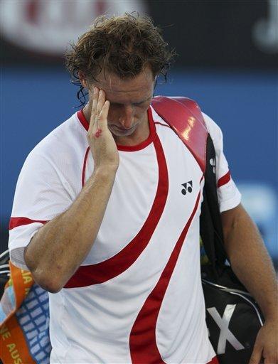 Australian Open: El cuerpo le dijo basta a Nalbandian