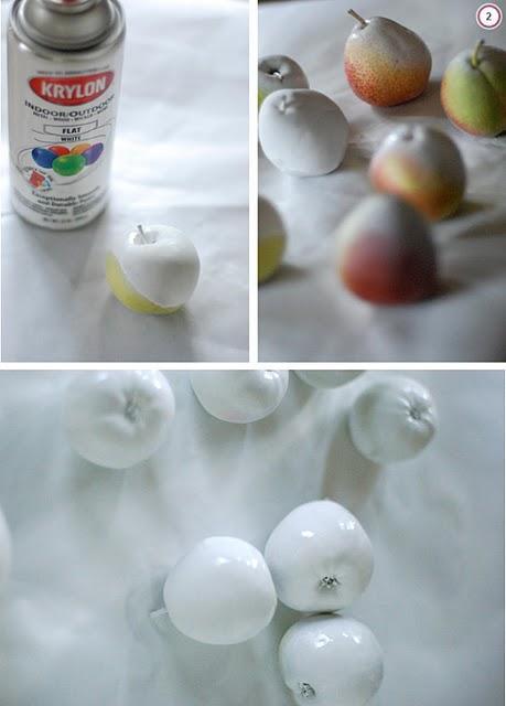 Diy: Pintar frutas con pintura en spray Diy: Pintar frutas con pintura en spray