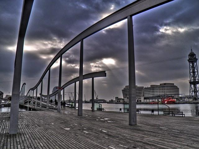 HDR puerto de Barcelona