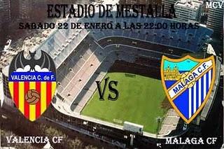 VALENCIA CF  vs  MALAGA CF