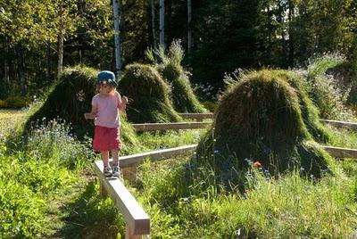 Diseños lúdicos, juegos en el jardín.