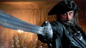 Ian McShane en Piratas del Caribe 4.