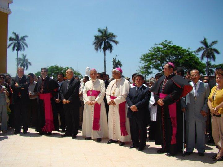 BENDICIÓN DE LAS OBRAS DE REMODELACION DE LA CATEDRAL DE TRUJILLO