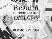 Resalta Texto Entradas