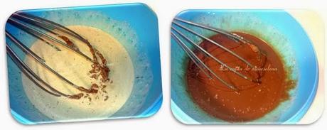 Tarta de hojaldre y chocolate con avellanas y pepitas de naranja confitada