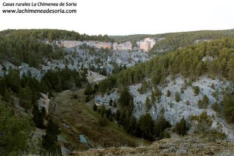 cañon del rio lobos desde el castillo billido parque natural soria