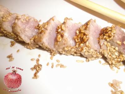 Tataki de atún Tataki de atún