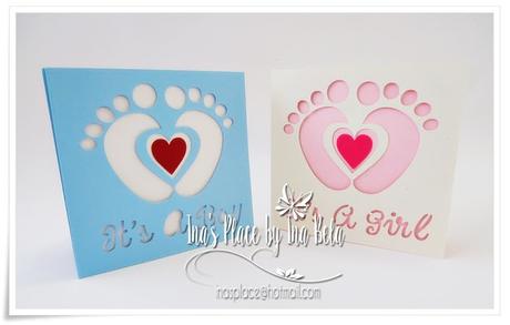 Archivo Silhouette Cameo - Baby Boy/Girl Cards.