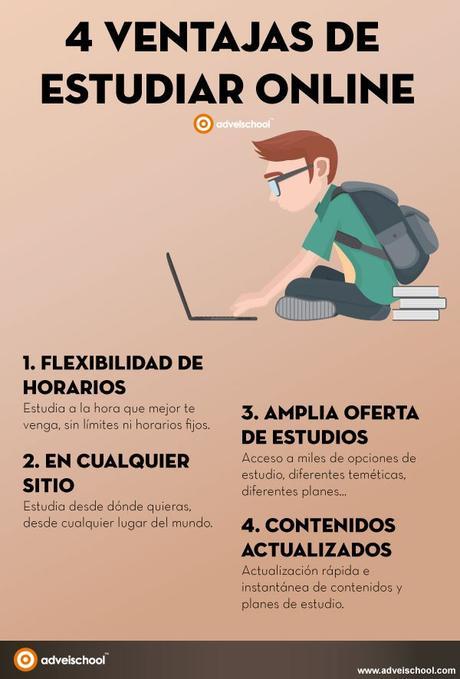 4 ventajas de estudiar online