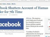 Facebook cancela cuenta líder Hamas (por vez).