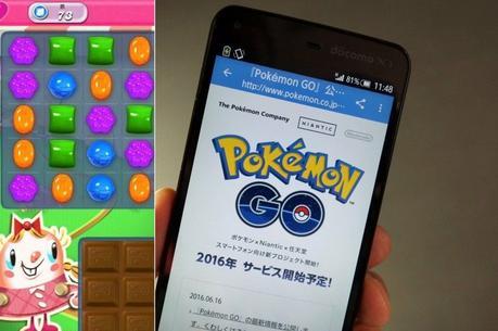 ¡Pokémon GO ya superó a Candy Crush en usuarios activos! ¡Pokémon GO ya superó a Candy Crush en usuarios activos!