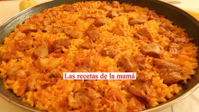 Receta muy rápida de arroz con magro al horno