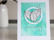 Soft watercolor background with Distress Inks