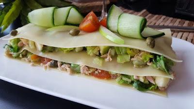Lasaña fría