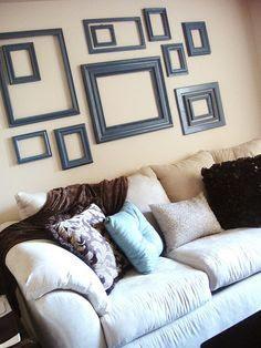 DECORATE WITH EMPTY FRAMES