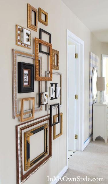 DECORATE WITH EMPTY FRAMES