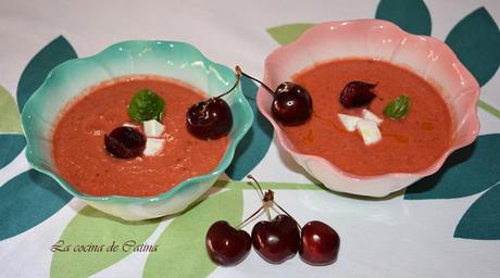 Gazpacho de tomates y cerezas