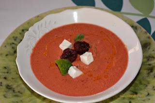 Gazpacho de tomates y cerezas