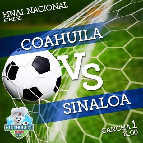 Coahuila vs Sinaloa en Vivo – Final Nacional Futbolito Bimbo Femenil – Sábado 16 de Julio del 2016