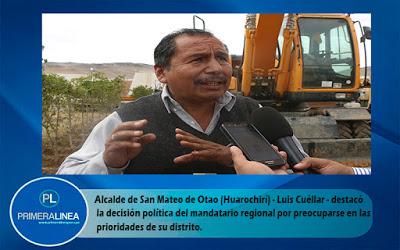 Con el apoyo del GORE LIMA: SAN MATEO DE OTAO MEJORA SUS VÍAS DE COMUNICACIÓN…