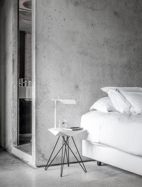 Ambientes de estilo minimalista: paredes de cemento