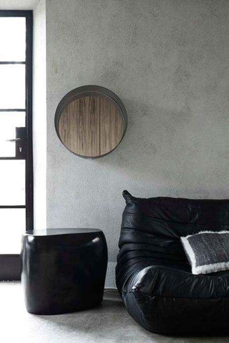 Ambientes de estilo minimalista: paredes de cemento