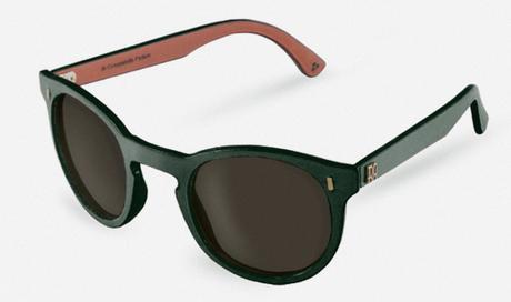 gafa de cuero verde customizable