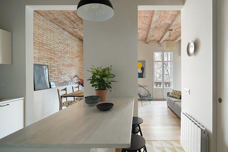 La paleta de colores de un loft en el Eixample de Barcelona