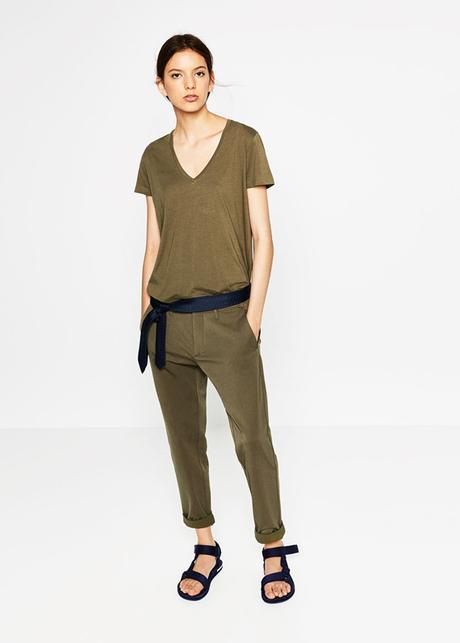 militar green tshirt, autum winter 2016